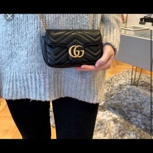 Like new used super mini Gucci gg marmot bag